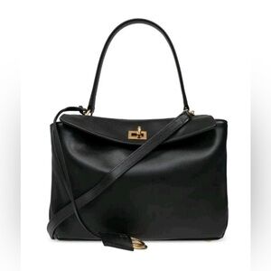 🔥100% Authentic Balenciaga Rodeo Handbag Small in black smooth calfskin/$4000🔥